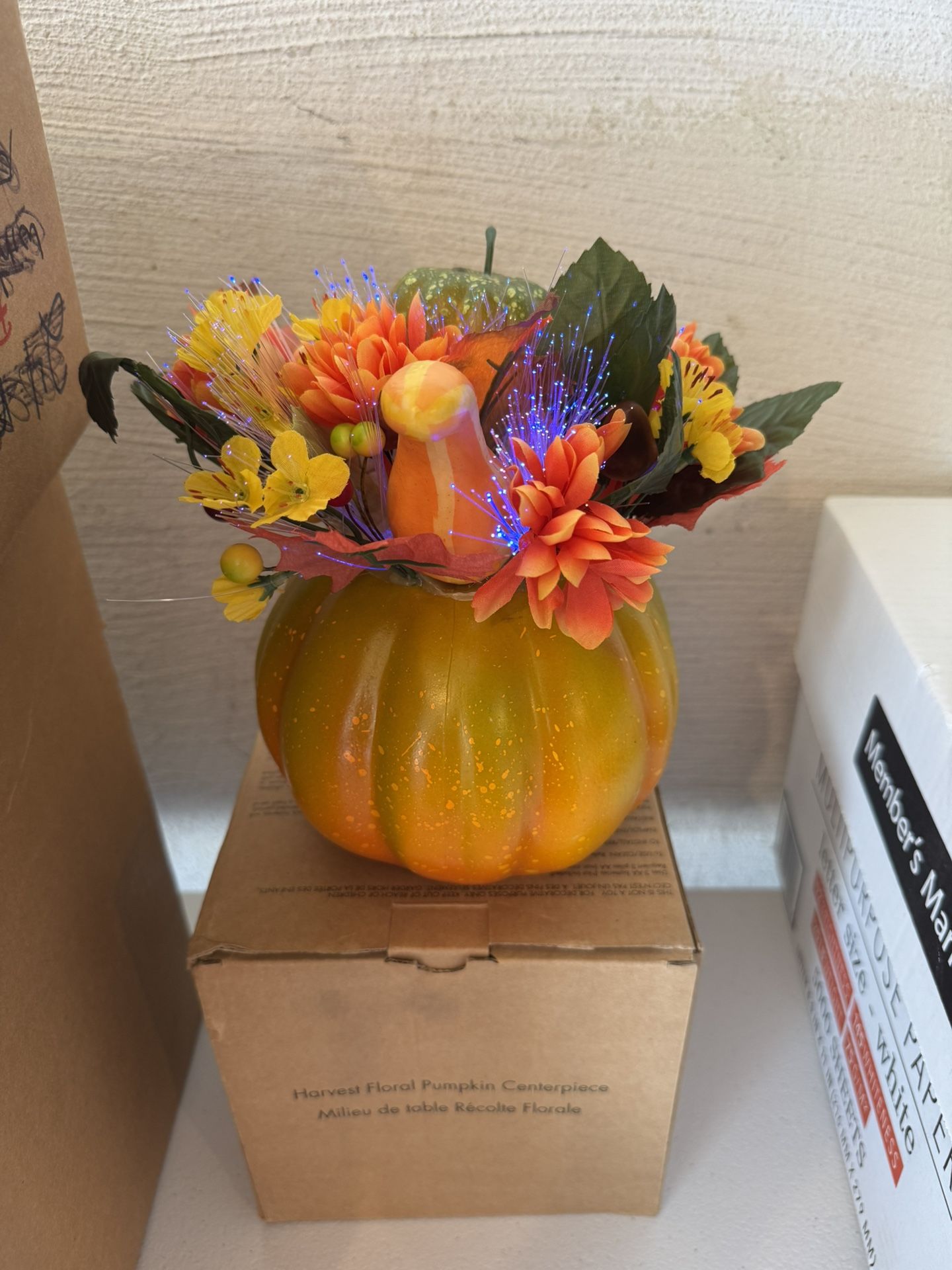Harvest Floral Fiber Optic Centerpiece