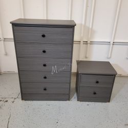 Gray Matte Bedroom Dresser Set!