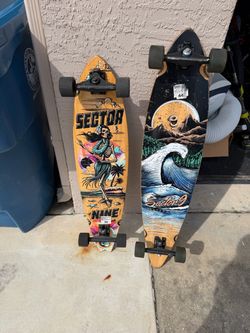 Sector 9 longboards with reds bearings