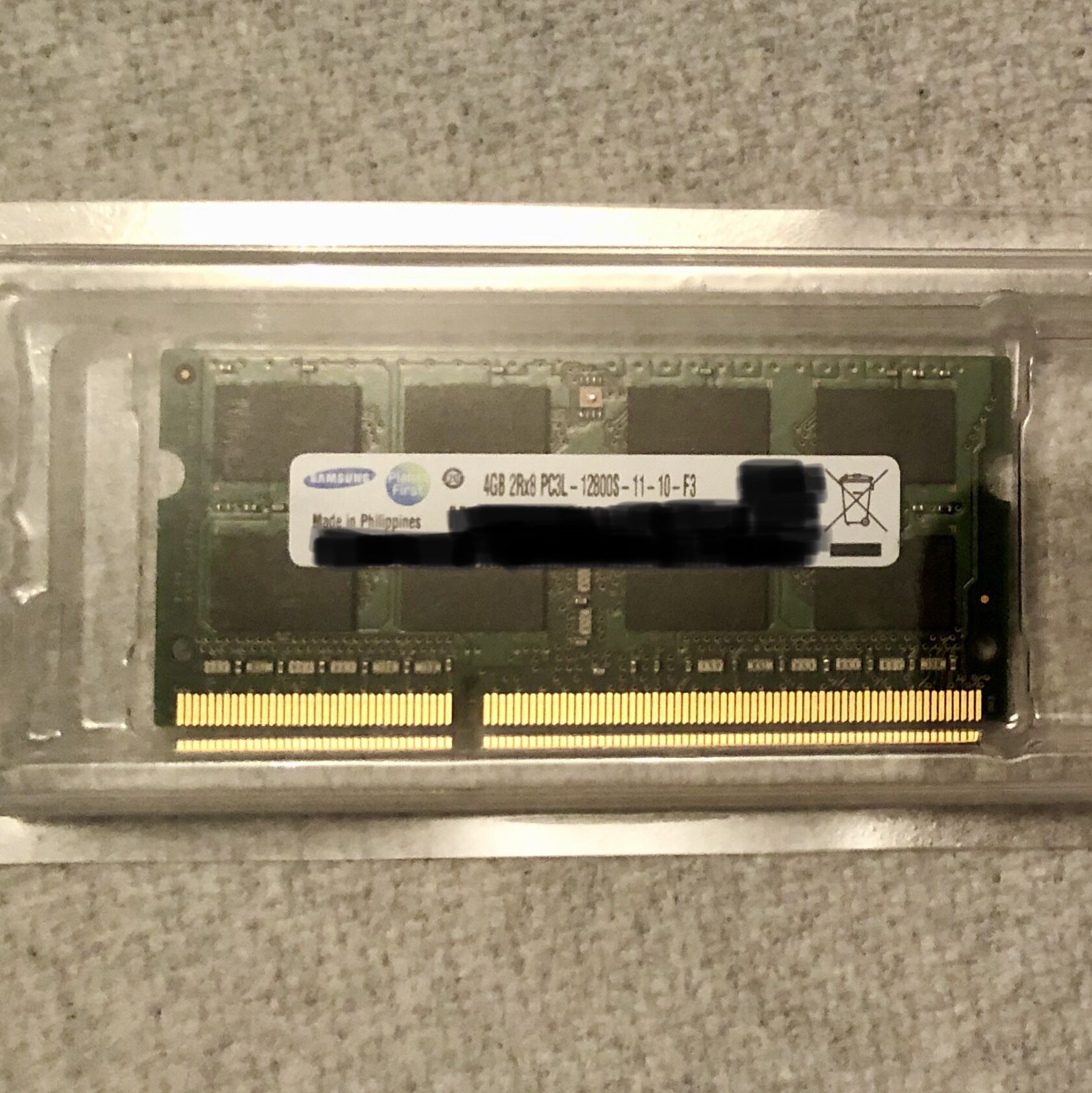 Samsung 4GB DDR3 1600 PC3 12800 SODIMM RAM Laptop Memory