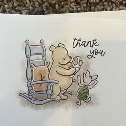 *CUTE* Thank you Cards- Winnie the Pooh