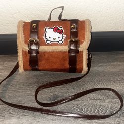 Hello Kitty Faux Fur Crossbody Bag Shoulder Purse Sanrio Adjustable 7.87”x6.10” Anime Kuromi (‼️$20 For Pick Up‼️)