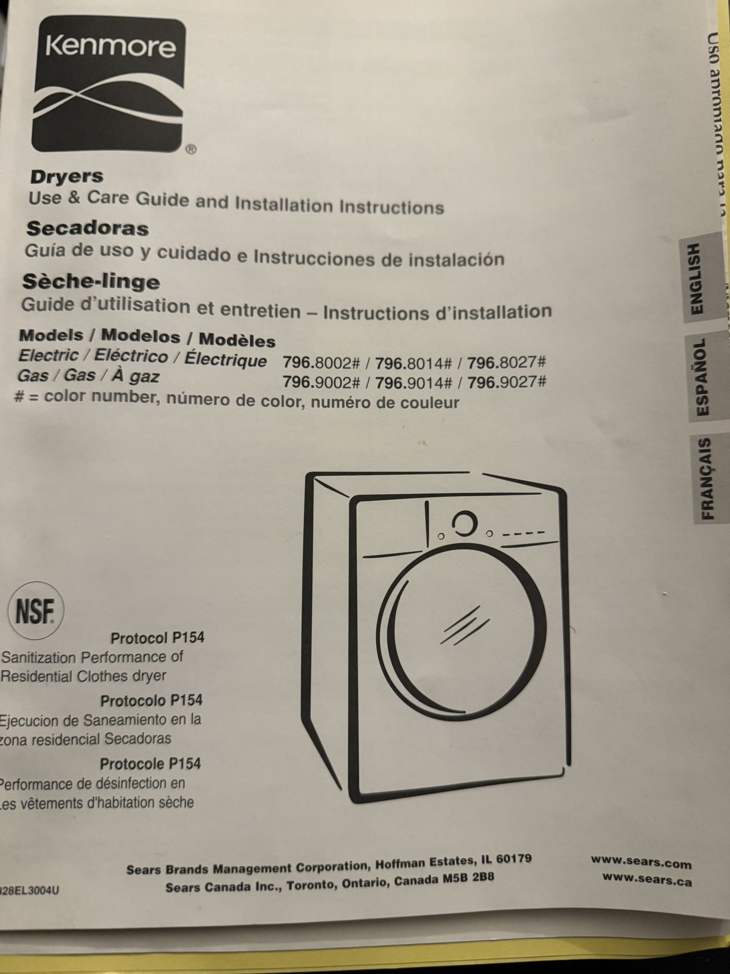 Kenmore Dryer