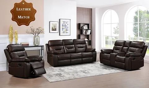 ONLY $1349!!! Genuine Leather Reclining Sofa Loveseat And Chair Set