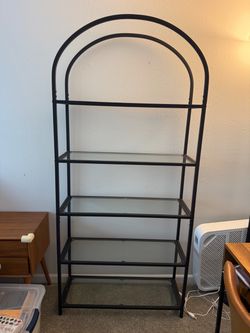 Black arches book shelf