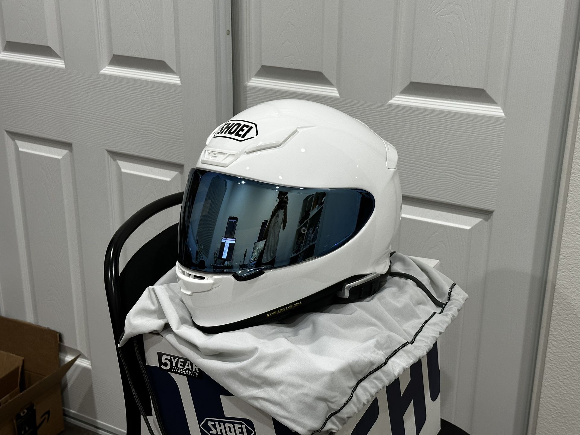 New Shoei RF1200 Medium + Visor And Cardo Packtalk Slim Installed