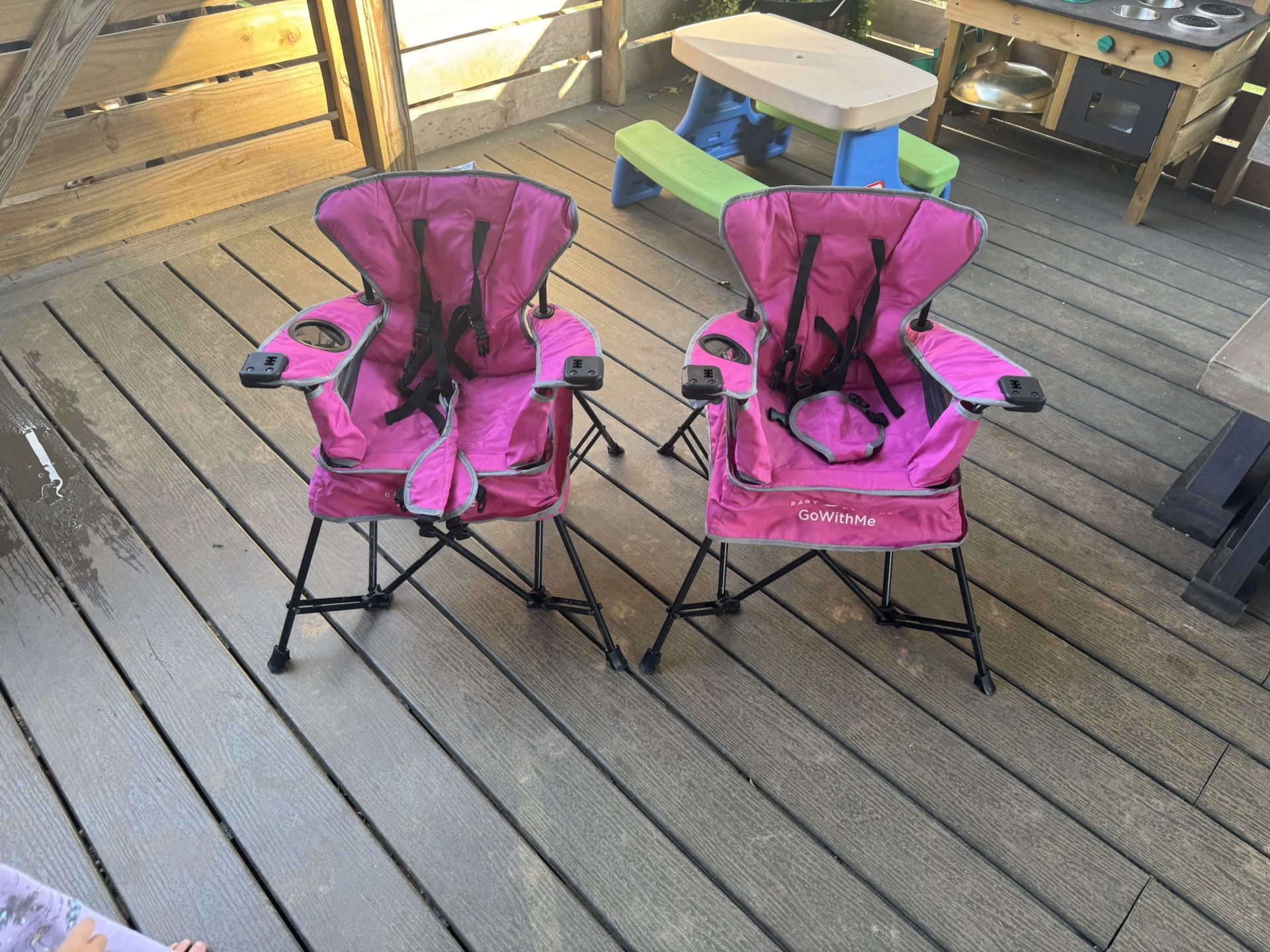 GoWithMe Pink Folding Highchair