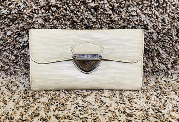 Authentic Louis Vuitton Portefeuille Eugene M60851 Cream Epi Long Wallet 11478