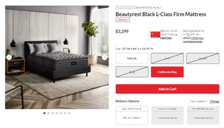 Beauty rest Black L Class firm non pillowtop Mattress