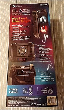 Speaker, wireless tailgate