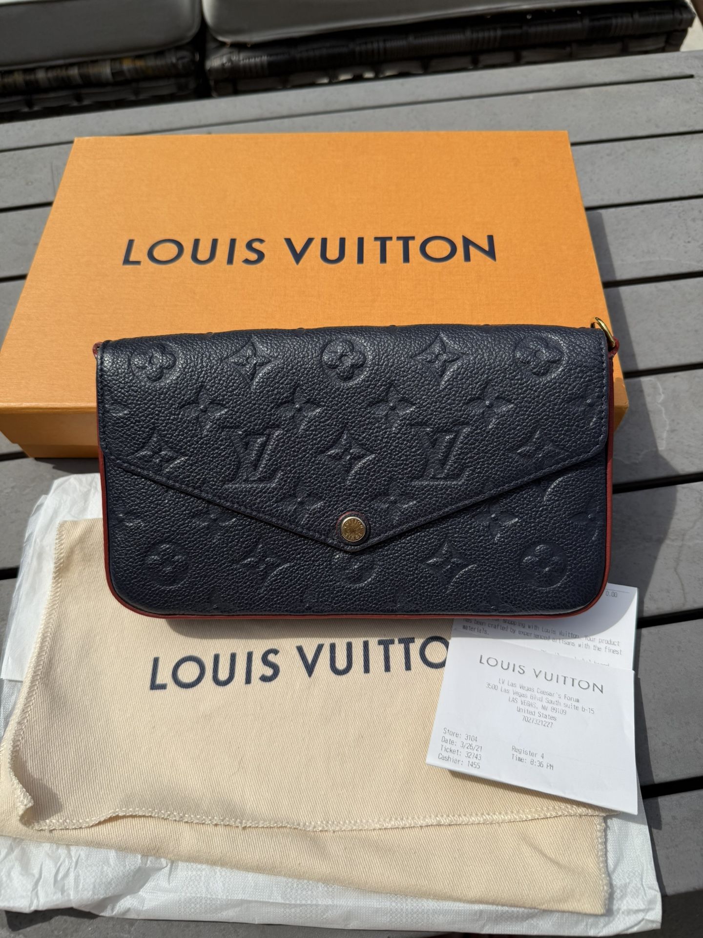 Authentic Louis Vuitton Felicie Pochette