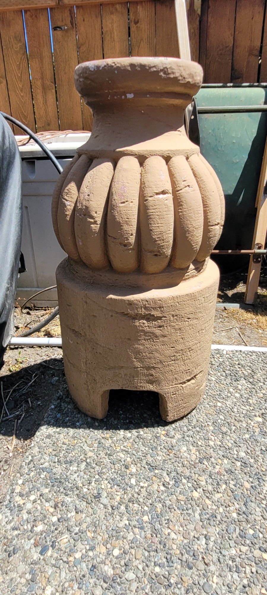 Cement Pedestal, Garden, Outdoor, Patio