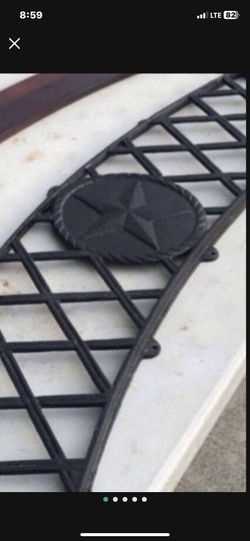 Curved Iron Bench Back PLEASE READ DESCRIPTION 