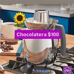 Chocolatera Prepara Tu Chocolate Caliente Especial $100.00 Acero Inoxidable Princess House Ventas Finales 