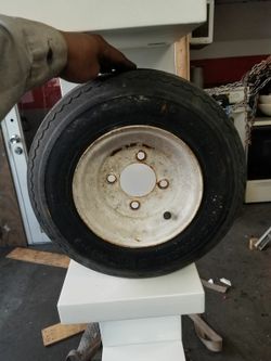 Trailer tire and rim