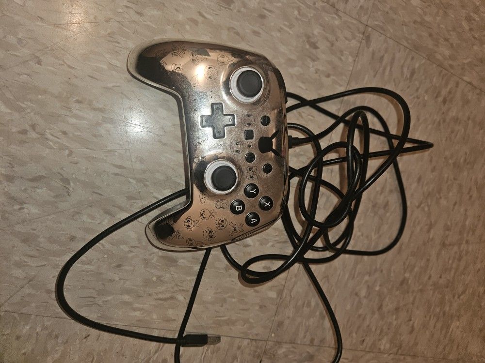 PowerA Enhanced Wired Controller for Nintendo Switch - Pikachu Black & Silver