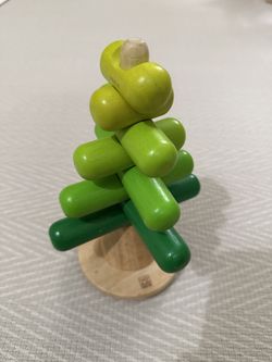 Christmas Stacking Tree Wood Toy For 2+ Year Old