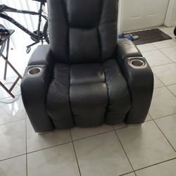 Leather Theater Chairs Two 