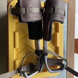 Weaver Leather Tree Climbing Leggings With Harness In Great Shape 