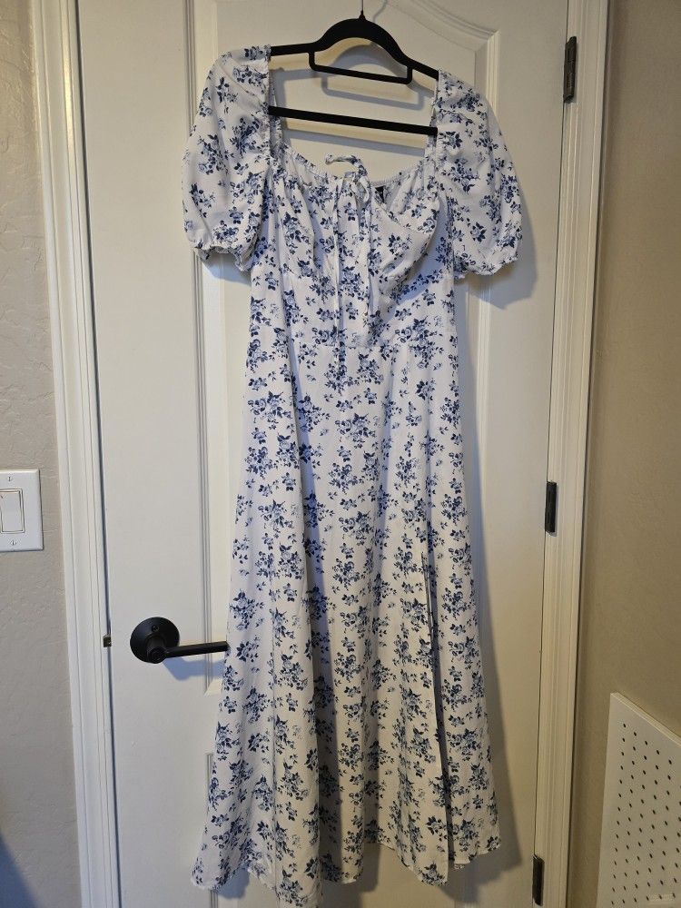Floral Dress + Blouse Bundle – Size M