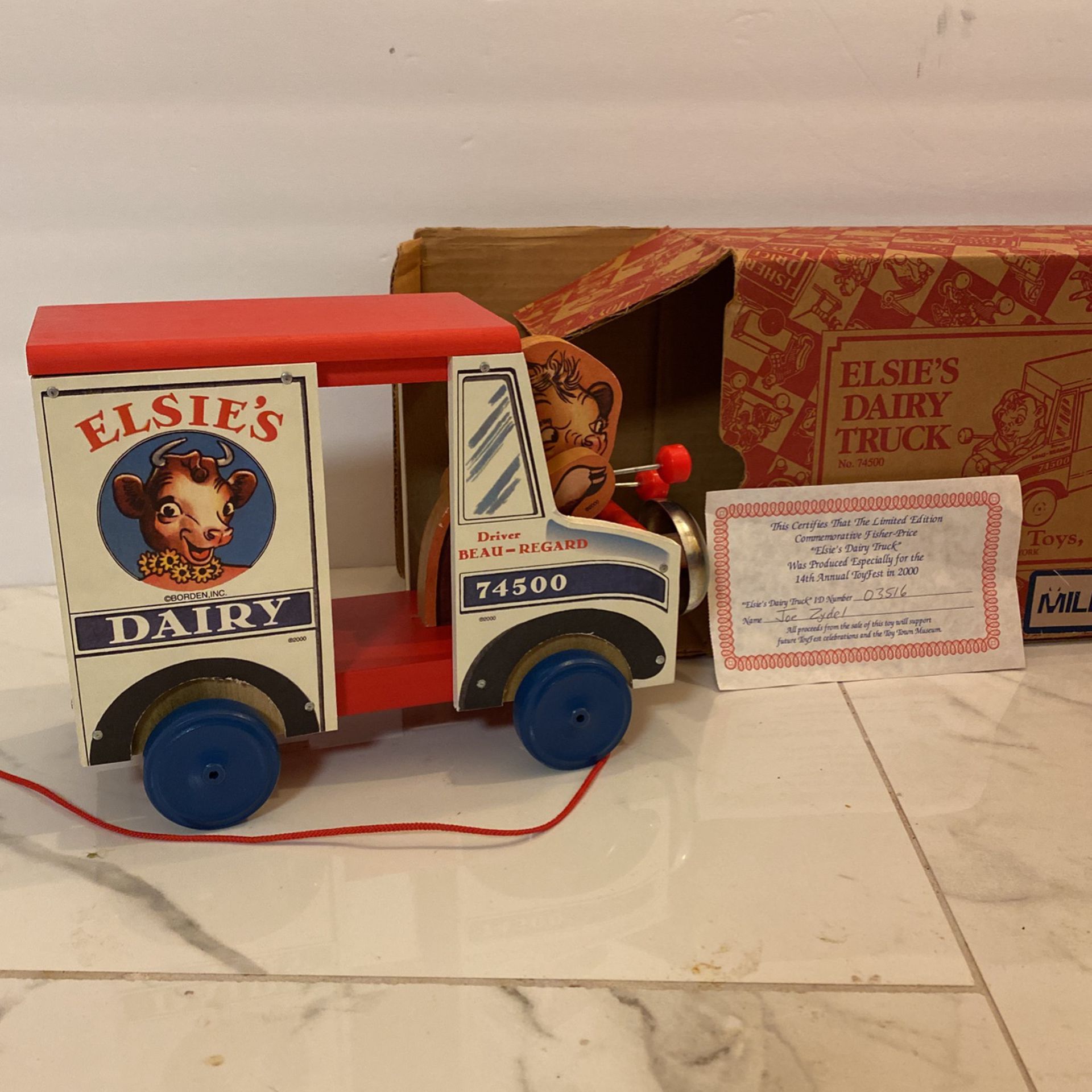 Classic Limited Edition Fischer-Price Elsie’s Dairy Truck Toy