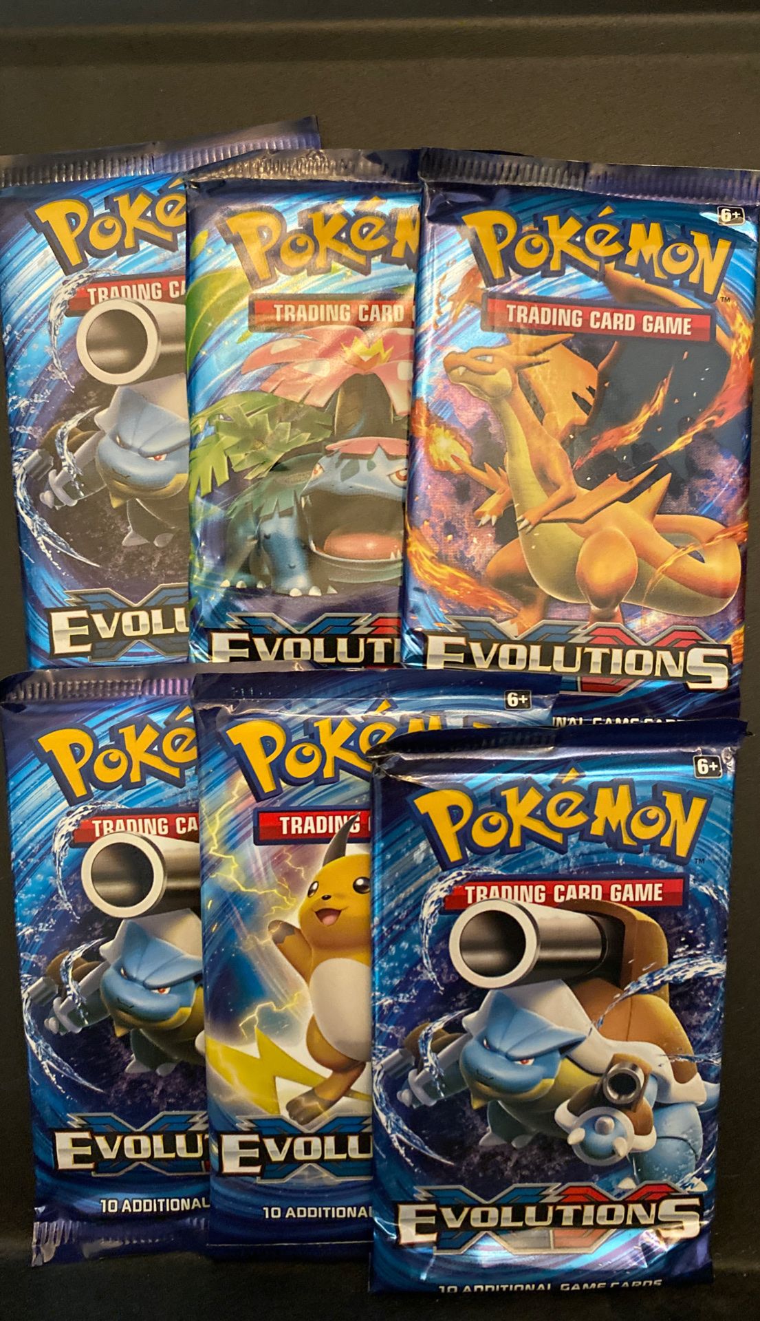 Pokemon XY Evolutions booster packs factory sealed