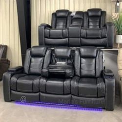 Party Time Power Recliner Livingroom Set SAME DAY DELIVERY