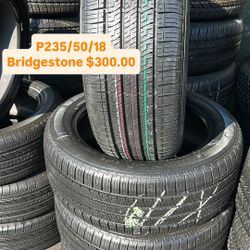 P235/50/18 BRIDGESTONE Semi New All Four 98 % TREAD LIFE | ❗Ask For Availability / Pregunta Por Disponibilidad ❗|