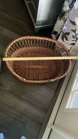 Large Wicker Rattan Pet Bed 