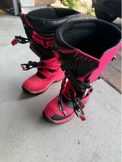 FOX Comp 5 Women’s Motocross Boots Size 8 Pink/Black