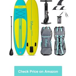 Weekender 10' 3 Inflatable Stand Up Paddleboard (SUP) - Teal and Lime