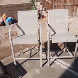Bar Stools,  Sling Aluminum Adjustable
Lounge 