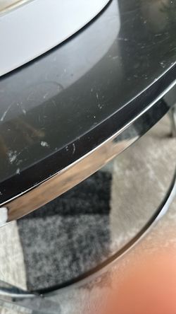 Black Round Real Marble Table – Heavy Solid Stone