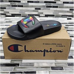 Champion IPO Jellie Black Multicolor Women's Slides