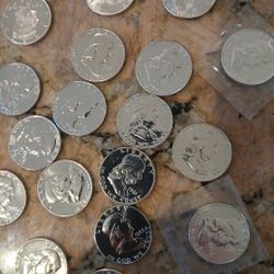 Mint And Proof Benjamin .50 Silver