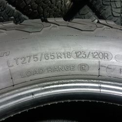 4 Llantas Lt 275 65 R18 Bfgoodrich All Terrain 