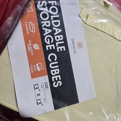 Foldable Storage Cubes 13x13 Brand New