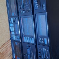Vintage Samsui Amp/ Equalizer And Double Cassette Auto-Reverse 