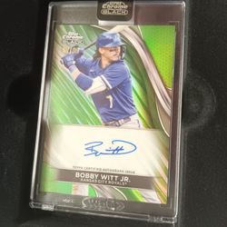 2024 Topps Chrome Black /99 BOBBY WITT JR ~AUTO~ Green Refractor #CBA-BWJ Royals