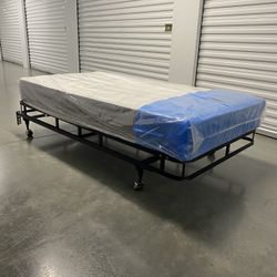 Twin Bed Frame With Mattress 