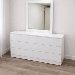 Dresser and mirror white new