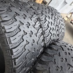4 used tires Lt33x12.50r22 Hercules Tis OFF ROAD  load range (F) 12 ply  $370.00 all 4