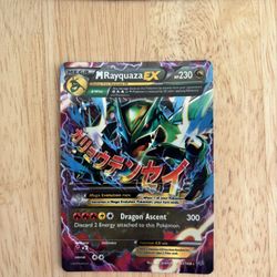 Pokémon M Rayquaza EX Full Art Ultra Rare Holo Mega Roaring Skies 61/108