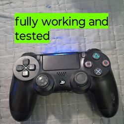 PlayStation 4 Controller DualShock 4 - Black PS4 Video Game Controller - Fully Tested And Working 