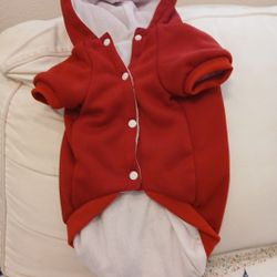 DADAGOU DOG CLOTHING 2 XXLTAN AND PINK & VERY SOFT, 1 PINK M TURTLE NECK SWEATER, 1 RED HOODIE FOR ALL 4