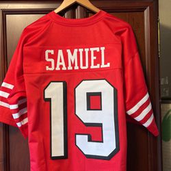 Custom Design Throwback NFL SF 49er “Deebo” Samuel #19 Jersey 