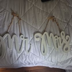 Wedding decor MR &. MRS.