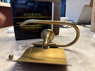 Vintage Brass Toilet Paper Holder with Cover – New in Box