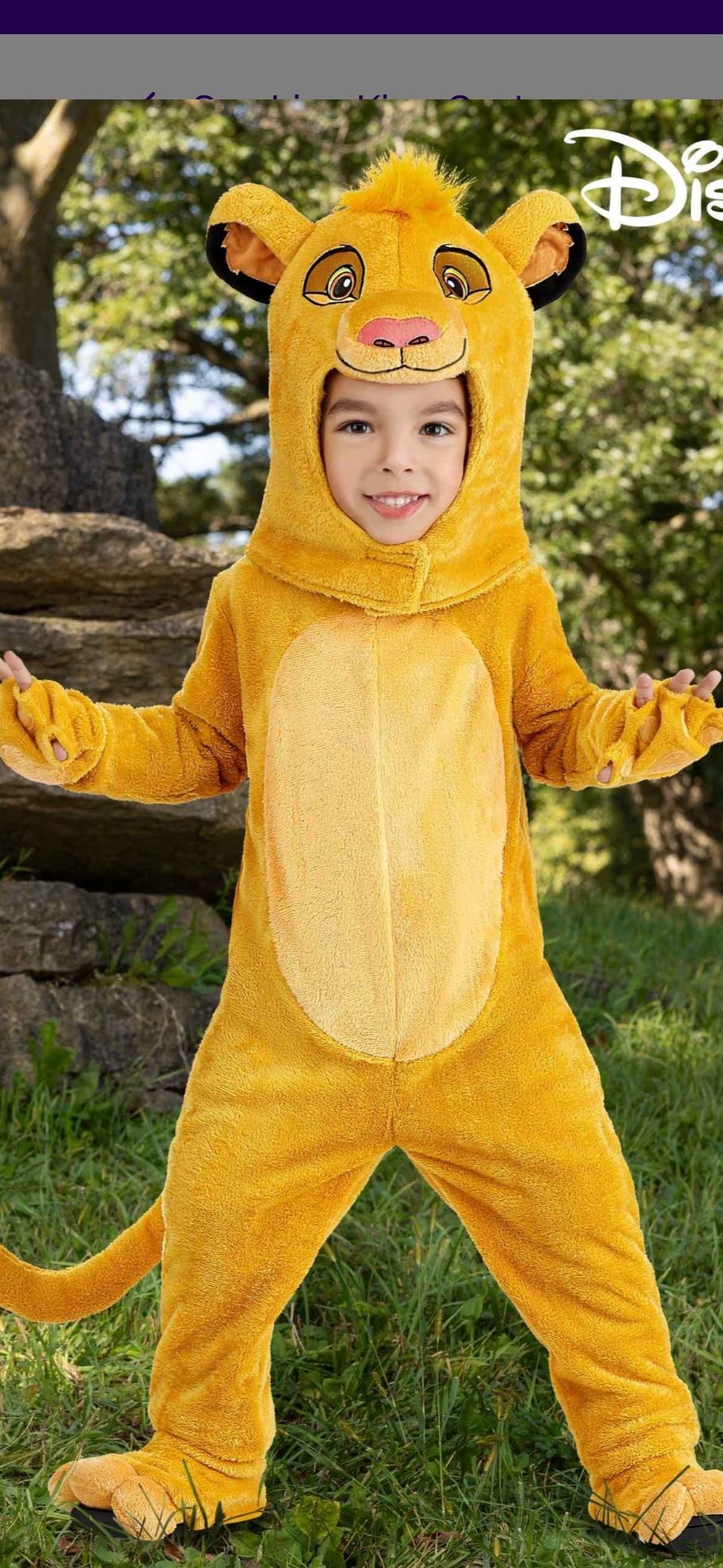 Simba Disney Children’s Costume