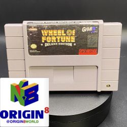 *FREE WITH ANY PURCHASE Wheel Of Fortune Deluxe Edition For Super Nintendo SNES Video Game Tested Original Brand Name Free W Any Purchase